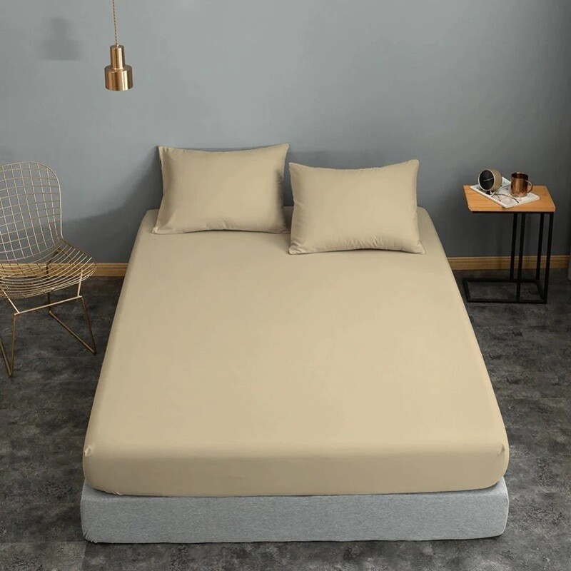 Μαξιλαροθήκες Cotton Line Ζευγάρι Beige - Komvos