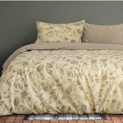 Σετ Παπλωματοθήκη Μονή Cotton 100% Fueglio Olive Green - Kocoon