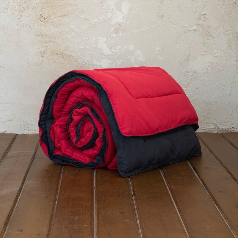 Πάπλωμα Μονό Abalone Ruby Red-Black - Nima Home