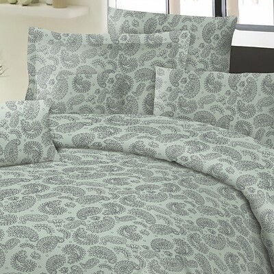 Μαξιλαροθήκες Ζευγάρι Cotton Line 50Χ70 εκ. Lahor Aqua - Komvos