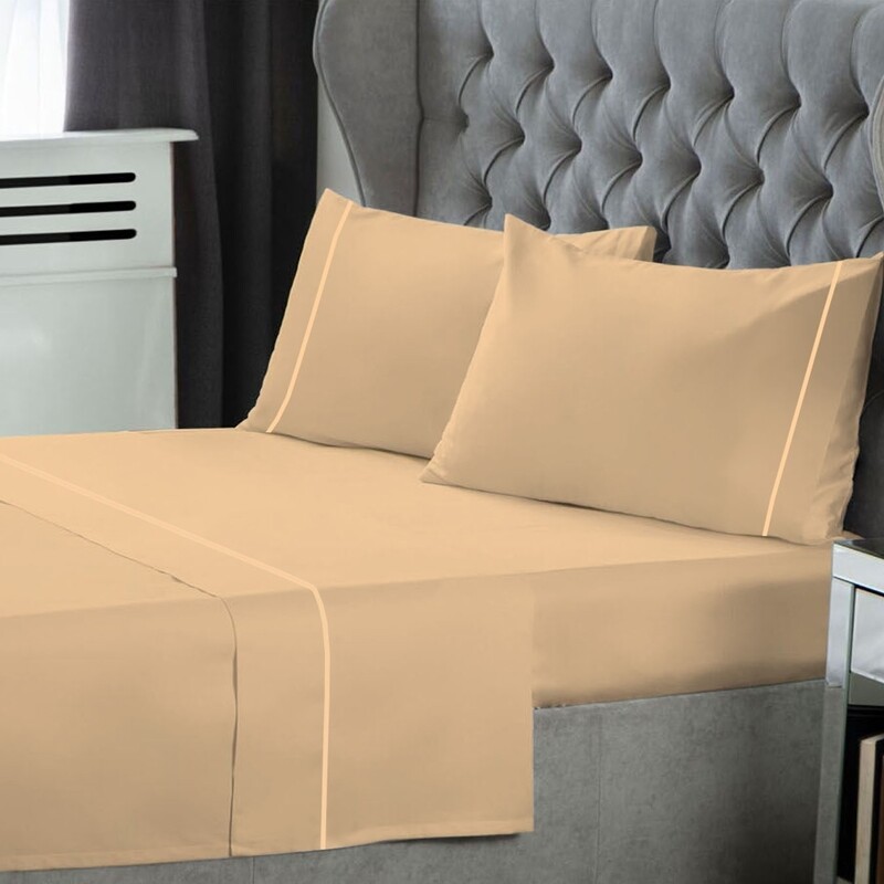 Σετ Σεντόνια Υπέρδιπλα με Φυτίλι P/C Sand - Le Blanc