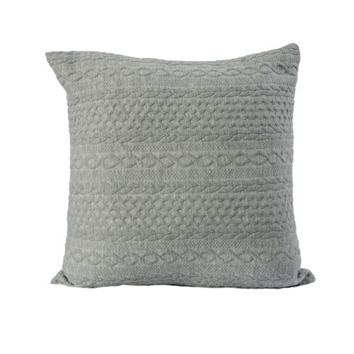 Μαξιλαροθήκη Βελούδο 170590 Light Gray - Ilis Home