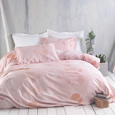 Σετ Σεντόνια Υπέρδιπλα Flannel Morin Pink - Rythmos