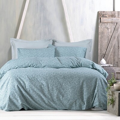 Σετ Παπλωματοθήκη Μονή Flannel Melrose Green - Rythmos