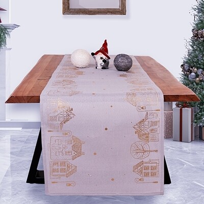 Τραβέρσα 40Χ170 εκ. Κέντημα 90170 Γκρι - Ilis Home