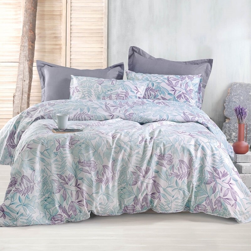 Σετ Πάπλωμα Μονό Next Elein Green-Mauve - Rythmos