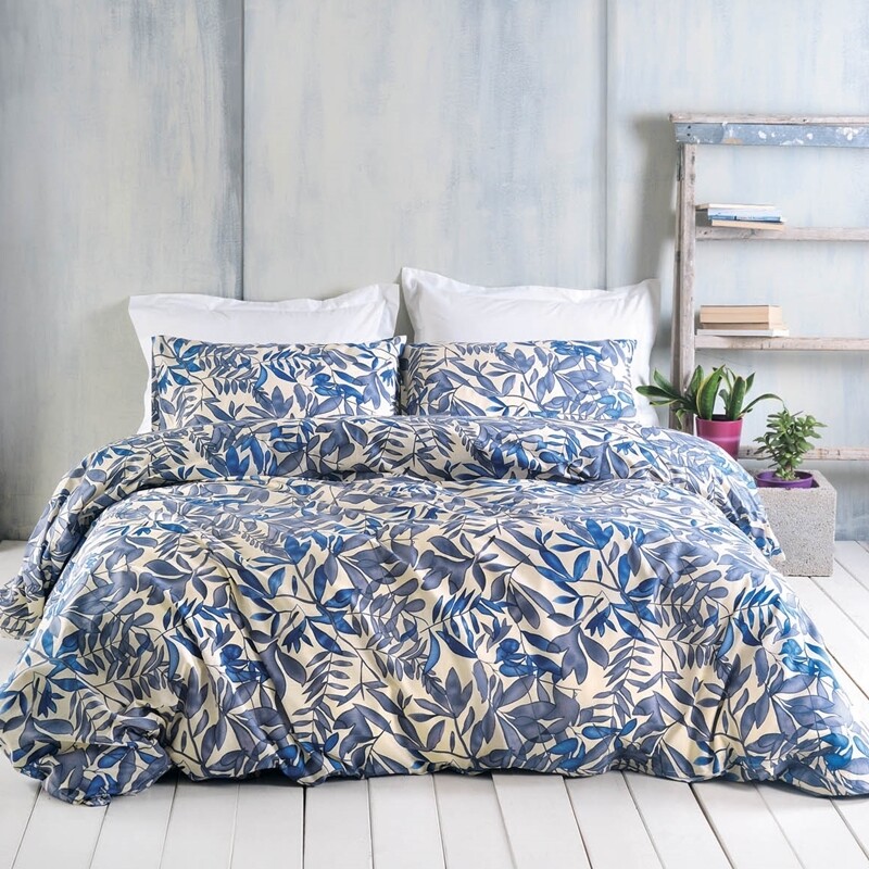 Σετ Σεντόνια Γίγας Next Elein Blue-Ecrou - Rythmos