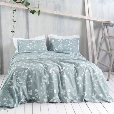 Σετ Σεντόνια Υπέρδιπλα Nova Everly Blue - Rythmos