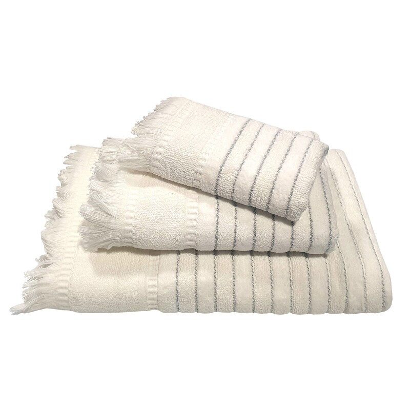 Σετ 3 τεμ. Πετσέτες Ζακάρ Paros White - Le Blanc