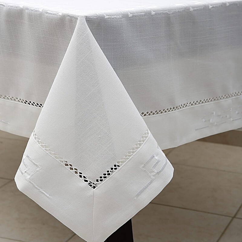 Τραπεζομάντηλο 160Χ320 εκ. Κέντημα-Αζούρ DS01-2 - Ilis Home