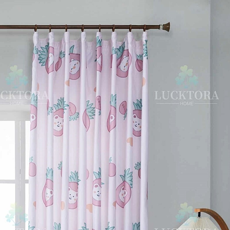 Κουρτίνα με Τρέσα 270Χ280 εκ. 6001 Ροζ