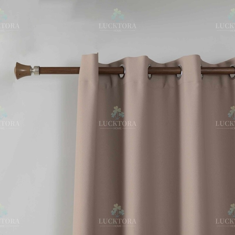 Κουρτίνα με Κρίκο BLACKOUT 140Χ265 εκ. AD9027-8 Χακί