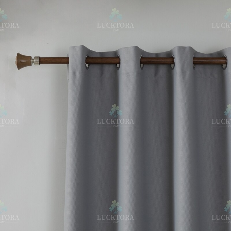 Κουρτίνα με Κρίκο BLACKOUT 140Χ265 εκ. AD9027-6 Σκούρο Γκρι