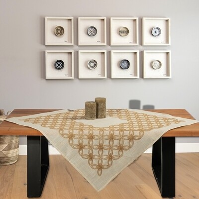 Τραβέρσα 40Χ170 εκ. Κέντημα 0884 Μπεζ - Ilis Home