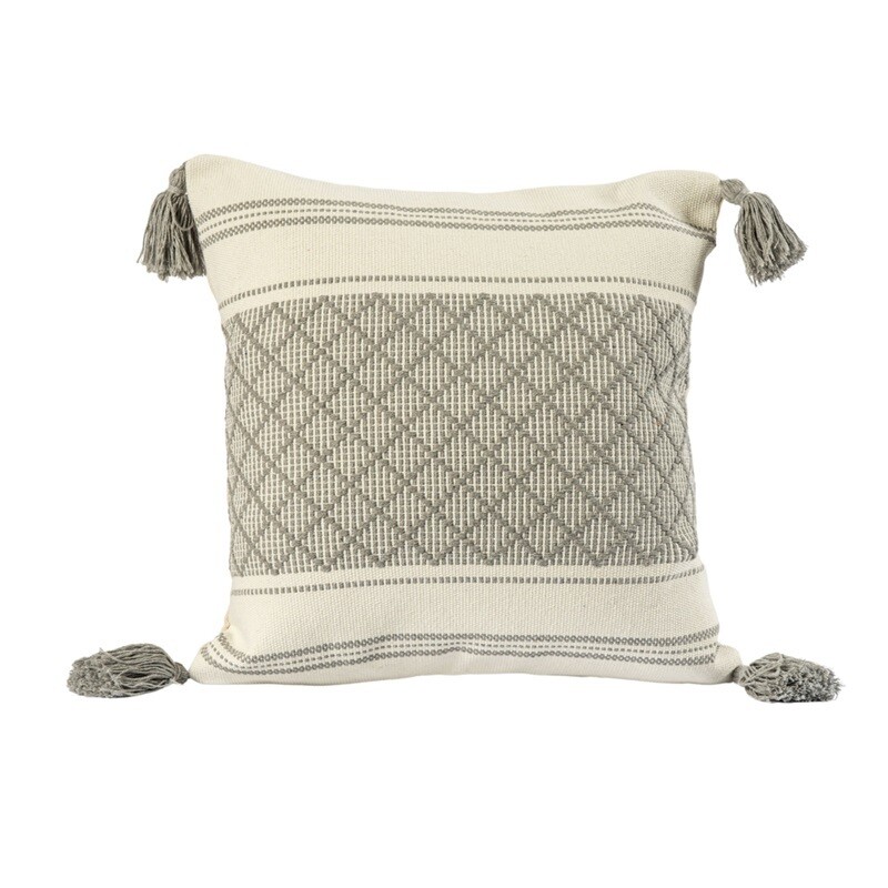 Μαξιλαροθήκη Ζακάρ 750330 Γκρι - Ilis Home