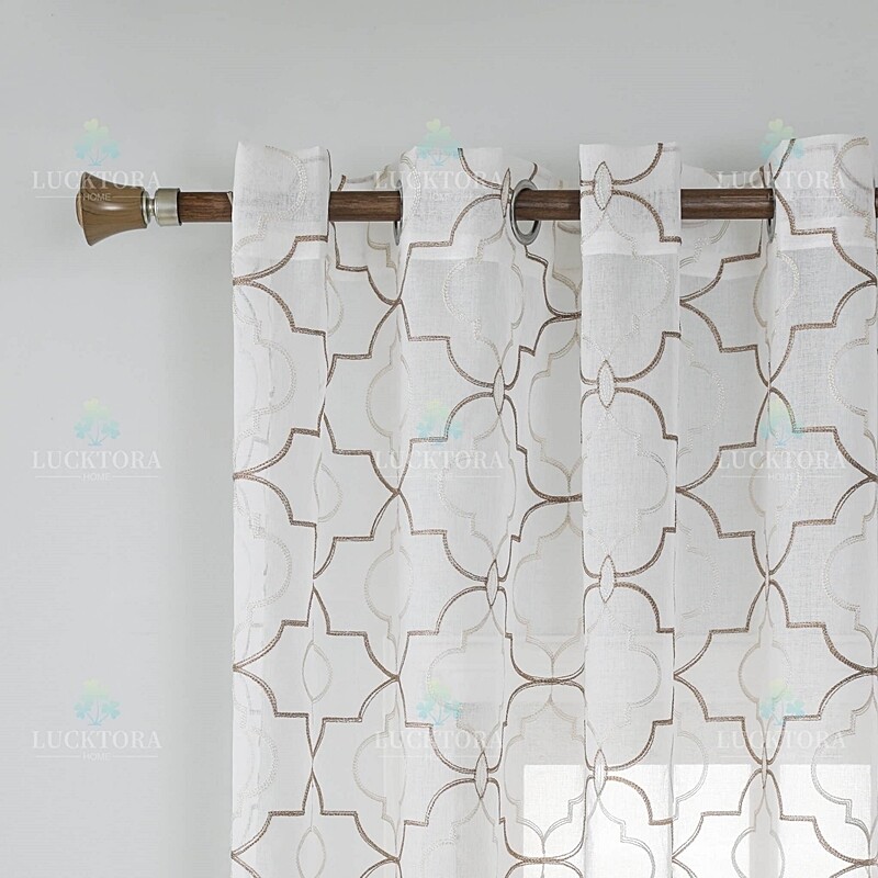 Κουρτίνα με Κρίκο 140Χ285 εκ. AD6012-2 Μπεζ