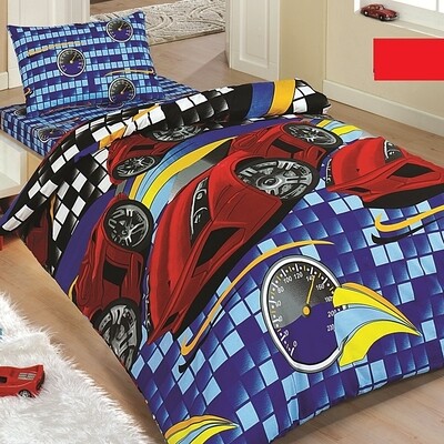 Σετ Σεντόνια Μονά Polycotton Cars - Mc Linen