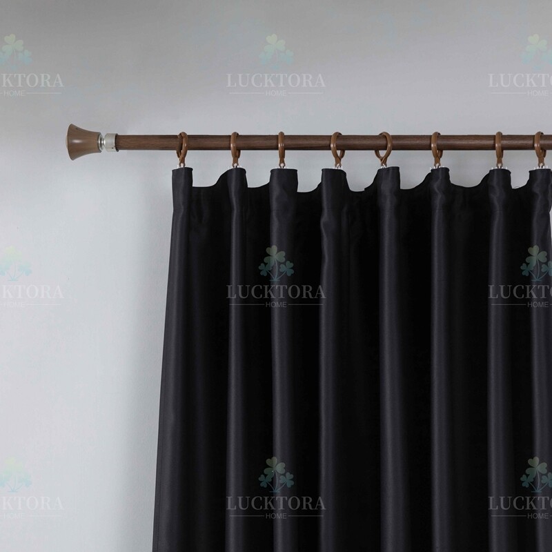 Κουρτίνα με Τρέσα 270Χ275 εκ. 6038-18 Μαύρο