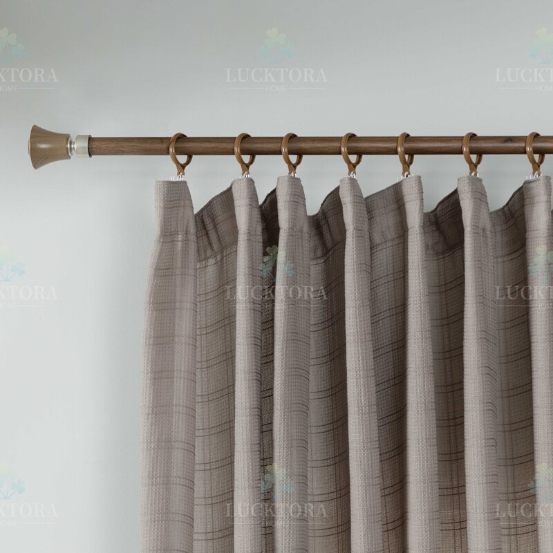 Κουρτίνα με Τρέσα 270Χ280 εκ. 6779-4 Μόκα