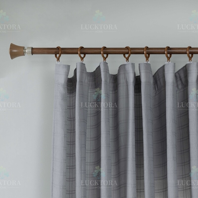 Κουρτίνα με Τρέσα 270Χ280 εκ. 6779-16 Σκούρο Γκρι
