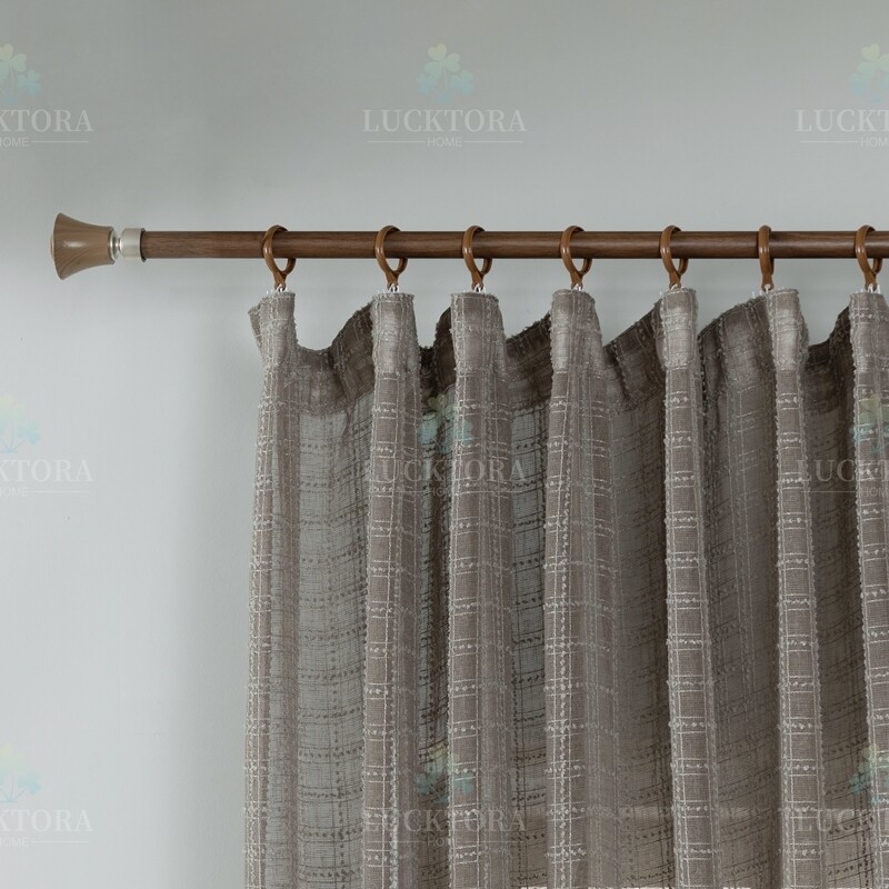 Κουρτίνα με Τρέσα 270Χ280 εκ. 6780-4 Μόκα