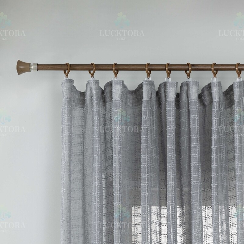 Κουρτίνα με Τρέσα 270Χ280 εκ. 6780-11 Ανοιχτό Γκρι