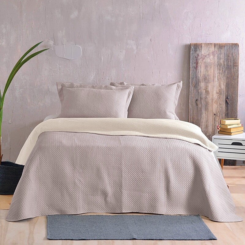 Σετ Κουβερλί Μονό Allure Μπεζ/Εκρού - Rythmos