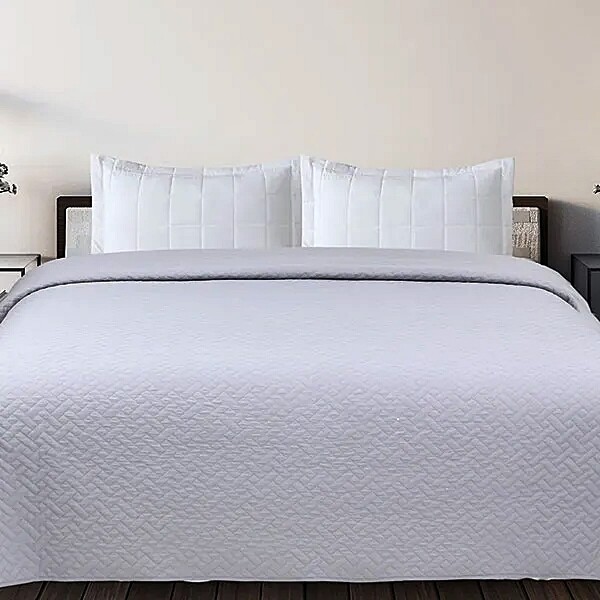 Κουβερλί Μονό 160Χ220 εκ. Voielo Light Gray - Sunshine