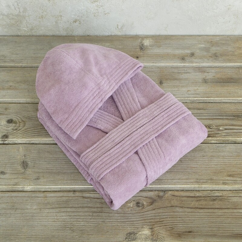 Μπουρνούζι Velour Zen Pale Mauve - Nima Home