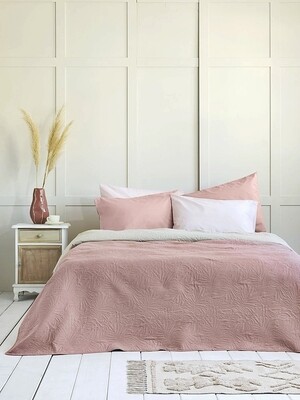 Κουβερλί Γίγας Natara Light Beige/Rose Pink - NIma Home