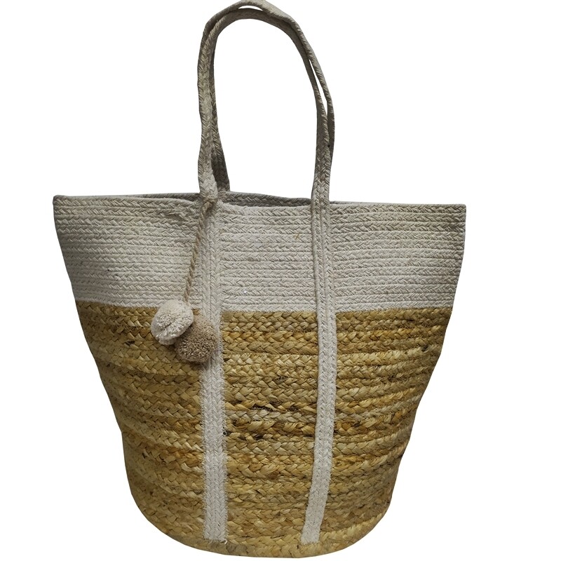 Τσάντα Θαλάσσης 40Χ50 εκ. Natural-Off White Des. 10 - Komvos