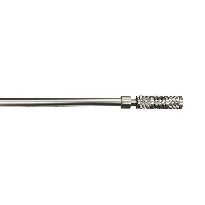 Κουρτινόξυλο Μονό Λεπτό 160 εκ.-300 εκ. 19mm SZ1-19B Ασημί