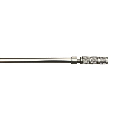 Κουρτινόξυλο Μονό Λεπτό 160 εκ.-300 εκ. 19mm SZ1-19B Ασημί