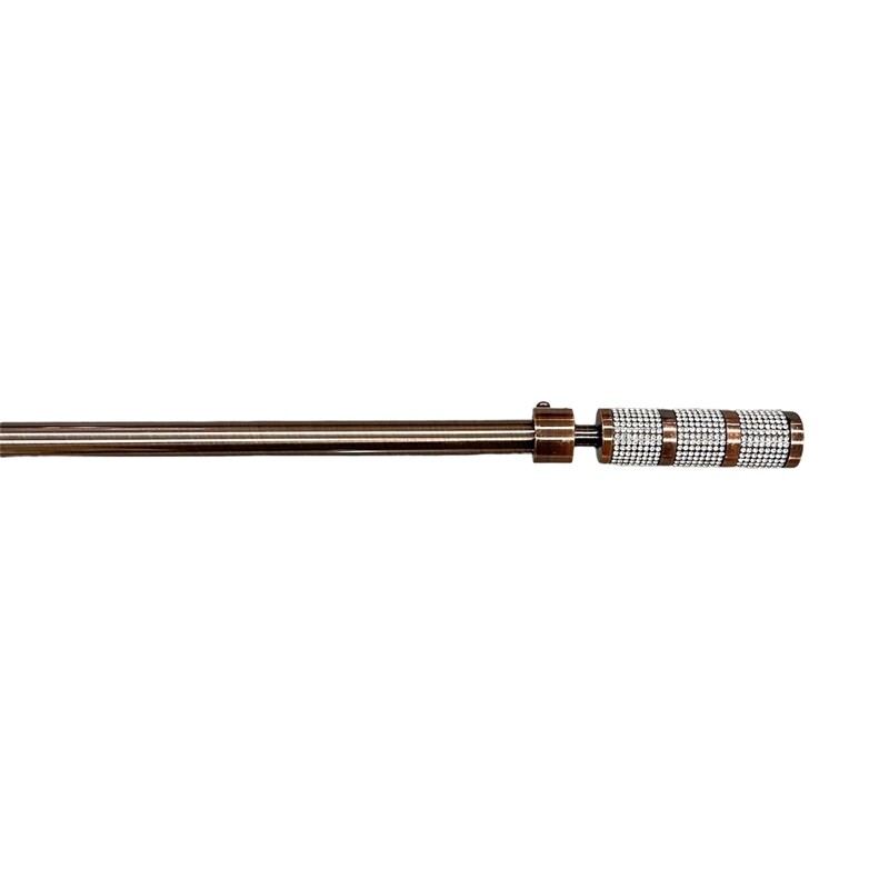 Κουρτινόξυλο Μονό Λεπτό 120 εκ.-200 εκ. 19mm SZ1-19S Μπρονζέ