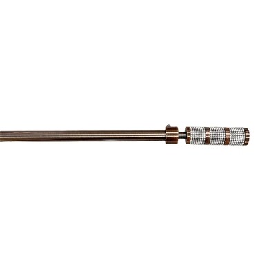 Κουρτινόξυλο Μονό Λεπτό 120 εκ.-200 εκ. 19mm SZ1-19S Μπρονζέ
