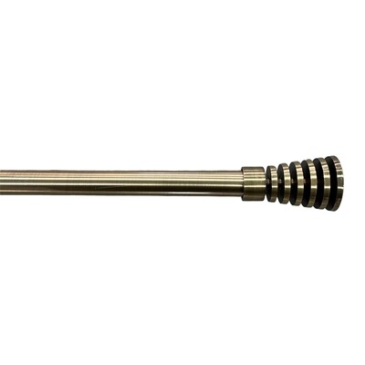 Κουρτινόξυλο Μονό Λεπτό 120 εκ.-200 εκ. 19mm HT1-19S Χρυσό