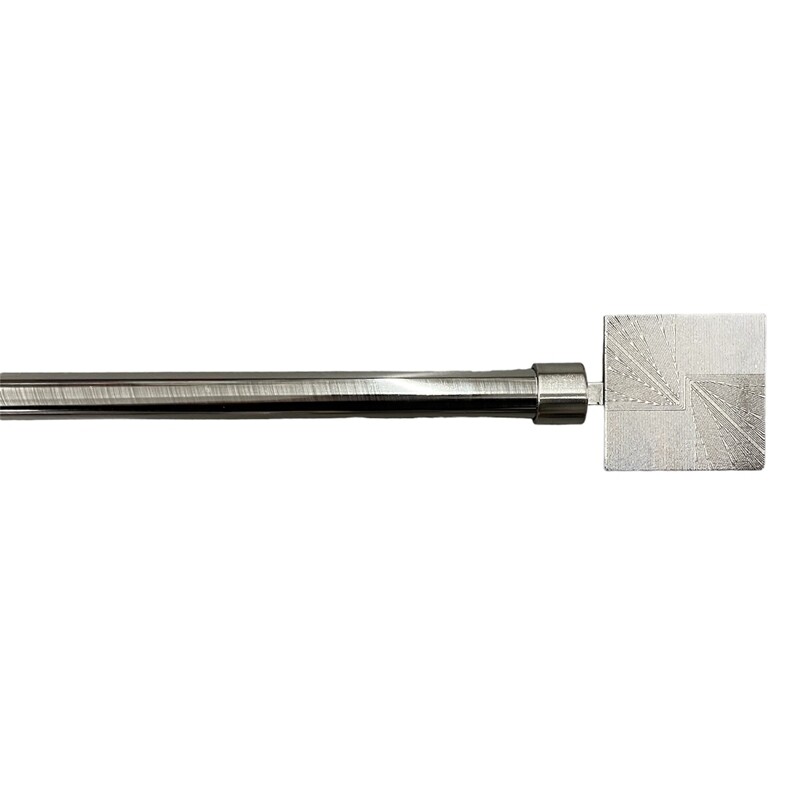 Κουρτινόξυλο Μονό Λεπτό 160 εκ. έως 300 εκ. 19mm JF1-19B Ασημί