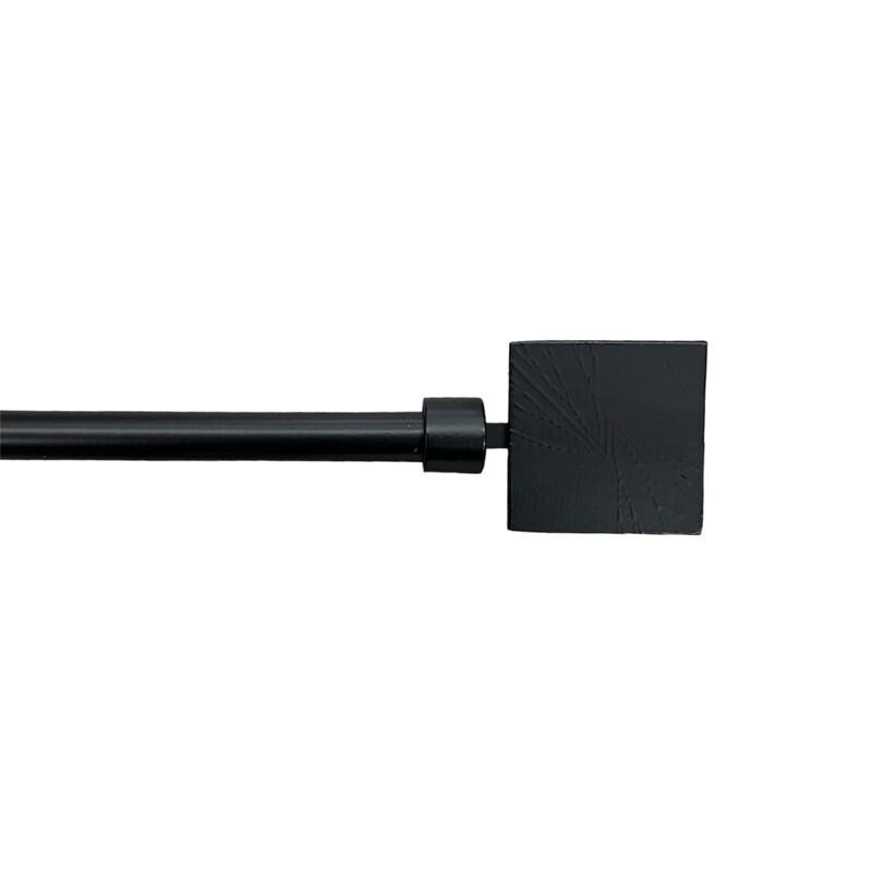 Κουρτινόξυλο Μονό Λεπτό 160 εκ. έως 300 εκ. 19mm JF1-19B Μαύρο Ματ