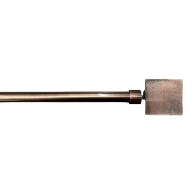 Κουρτινόξυλο Μονό Λεπτό 160 εκ. έως 300 εκ. 19mm JF1-19B Μπρονζέ