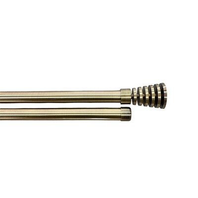 Κουρτινόξυλο Διπλό Λεπτό 120 εκ.-200 εκ. 19mm HT2-19S Χρυσό