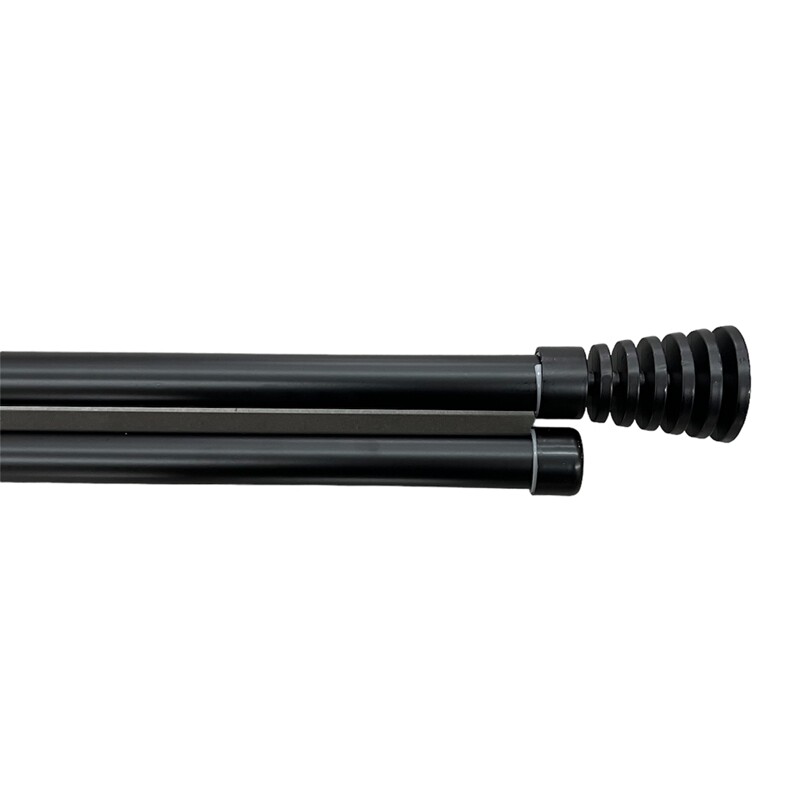 Κουρτινόξυλο Διπλό Λεπτό 120 εκ.-200 εκ. 19mm HT2-19S Μαύρο