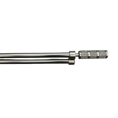 Κουρτινόξυλο Διπλό Λεπτό 120 εκ.-200 εκ. 19mm SZ2-19S Ασημί