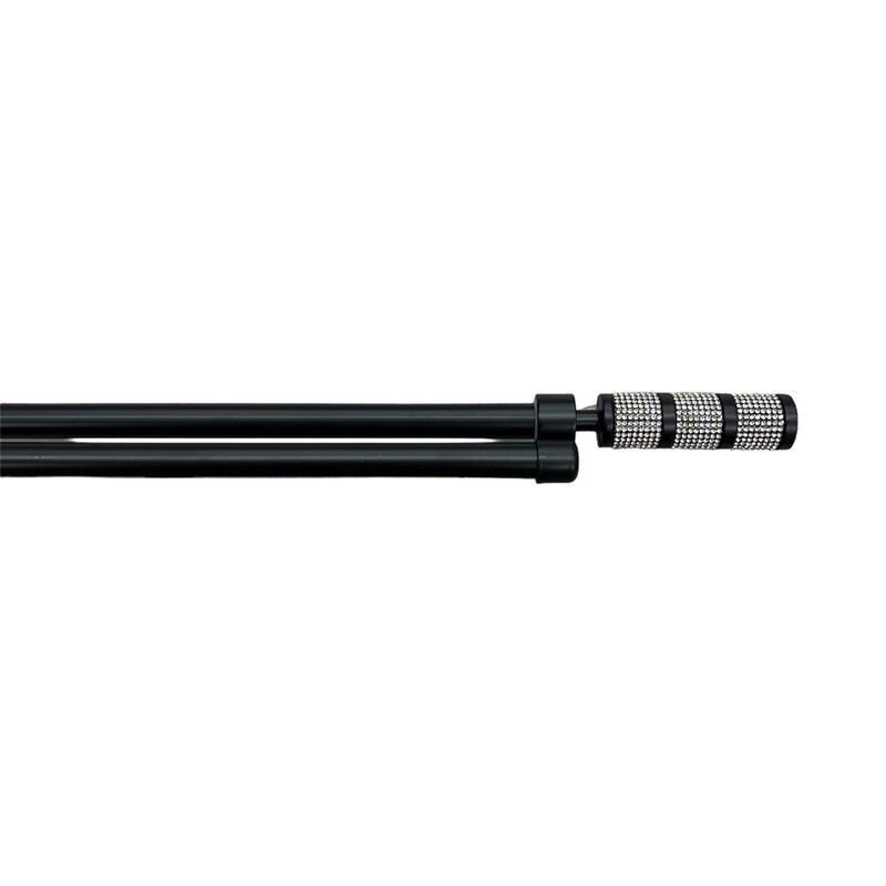 Κουρτινόξυλο Διπλό Λεπτό 160 εκ.-300 εκ. 19mm SZ2-19B Μαύρο