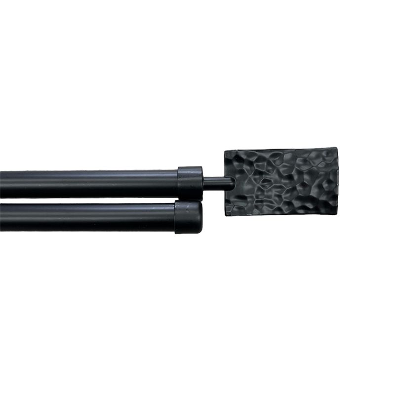Κουρτινόξυλο Διπλό Λεπτό 160 εκ.-300 εκ. 19mm SP2-19B Μαύρο
