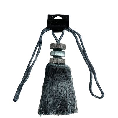 Δέστρα Κουρτίνας με Φούντα &amp; Στράς SZ-Πετρόλ