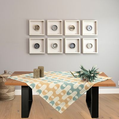Καρέ 90Χ90 εκ. Ζακάρ Kyrie Σιέλ - Ilis Home