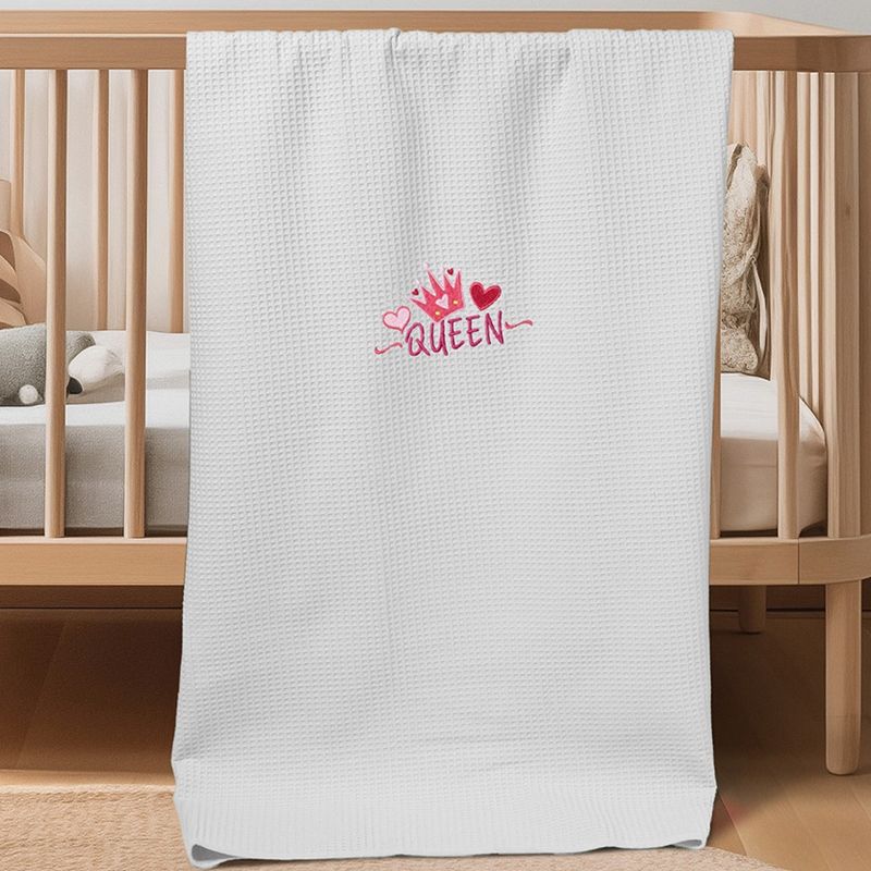 Κουβέρτα Πικέ Κούνιας Queen White - Adam Home