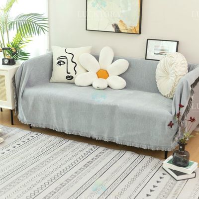 Σετ Ριχτάρια Διθέσιo &amp; Τριθέσιο C100-11 Ανοιχτό Γκρι - Home Classic