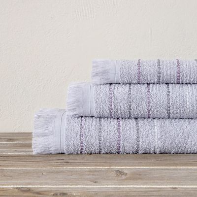 Σετ 3 τεμ. Πετσέτες Elite Lilac Gray - Nima Home