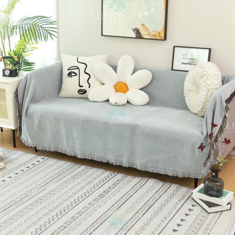 Ριχτάρι Τετραθέσιo Μονόχρωμο C100-11 Ανοιχτό Γκρι - Home Classic